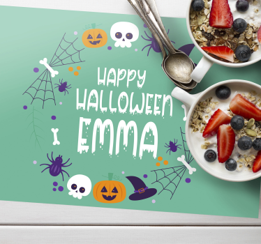 Individual mesa halloween diseño temático de halloween - TenVinilo