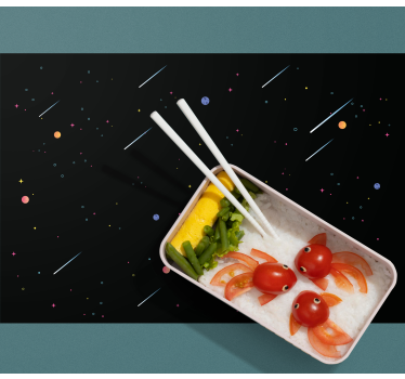 Individual mesa infantil comida temática del espacio - TenVinilo