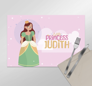 Mantel individual personalizable princesa - TenVinilo