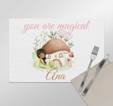 Mantel individual You are magical con nombre - TenVinilo