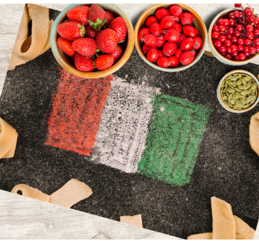 Individual original mesa bandera italiana cocina - TenVinilo