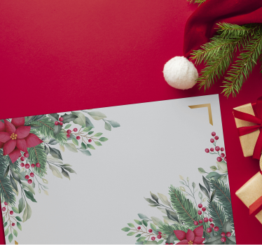 Mantel individual navideño adornos ornamentales - TenVinilo