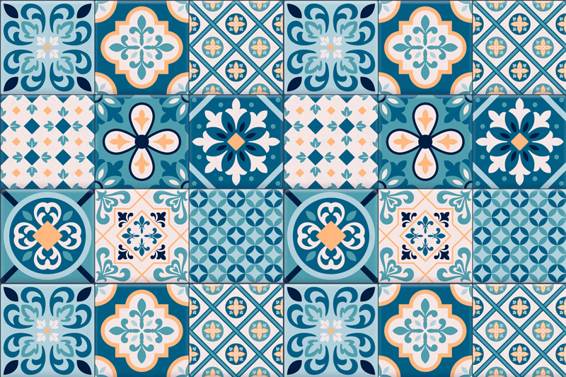 Individual original mesa hidráulica turquesa - TenVinilo