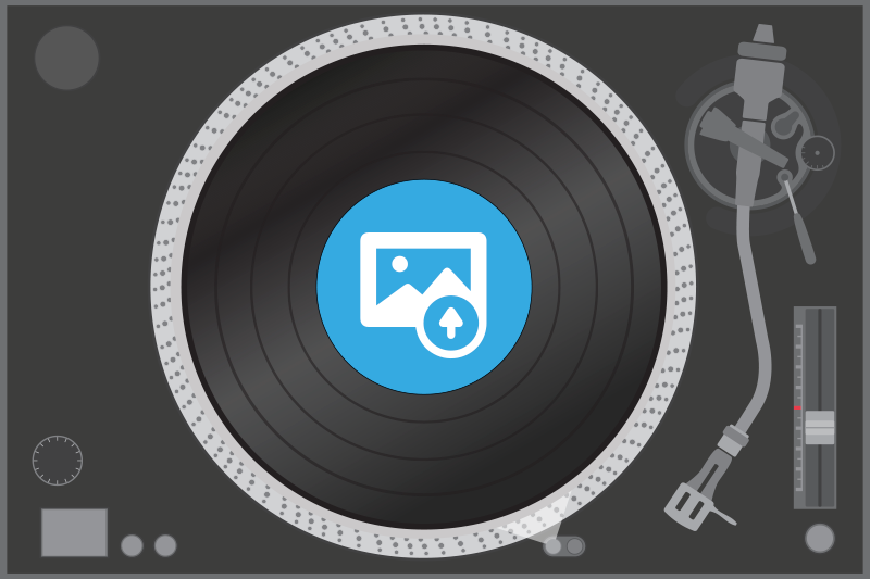 Mantel individual personalizado disco DJ - TenVinilo