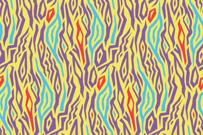 Mantel individual imitación patrón abstracto colorido - TenVinilo