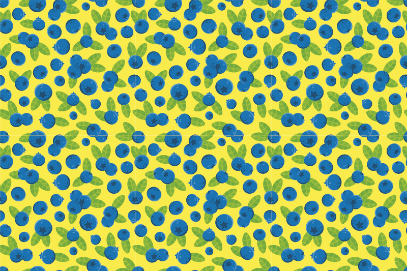 Individual original mesa patrón de arándano colorido - TenVinilo