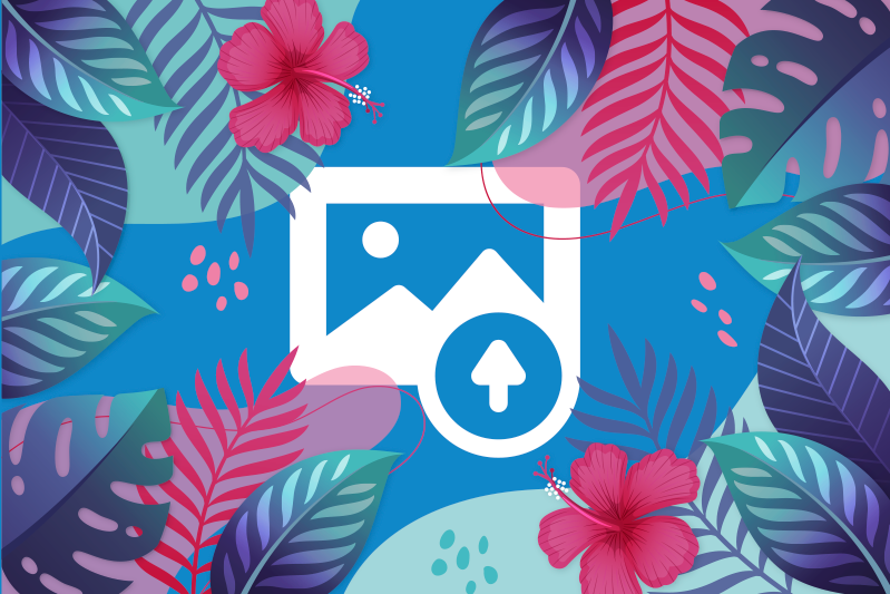 Individual original mesa hojas tropicales coloridas - TenVinilo