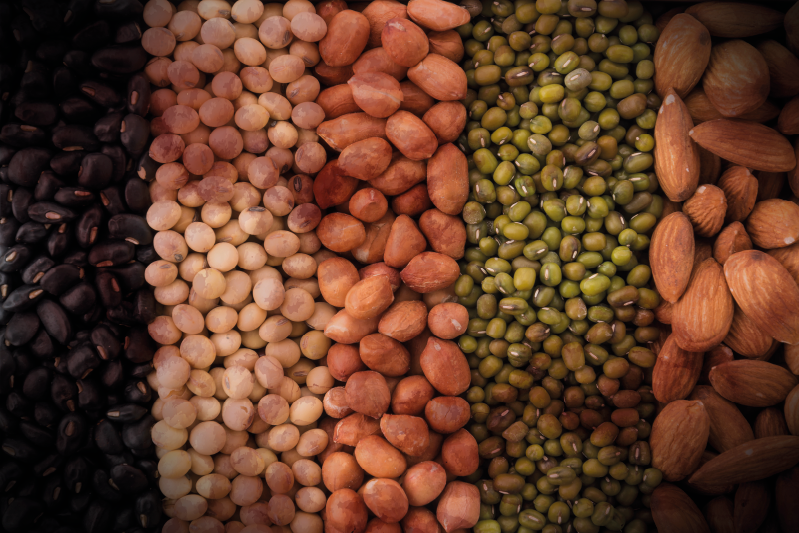 Mantel individual imitación variedad de frutos secos - TenVinilo