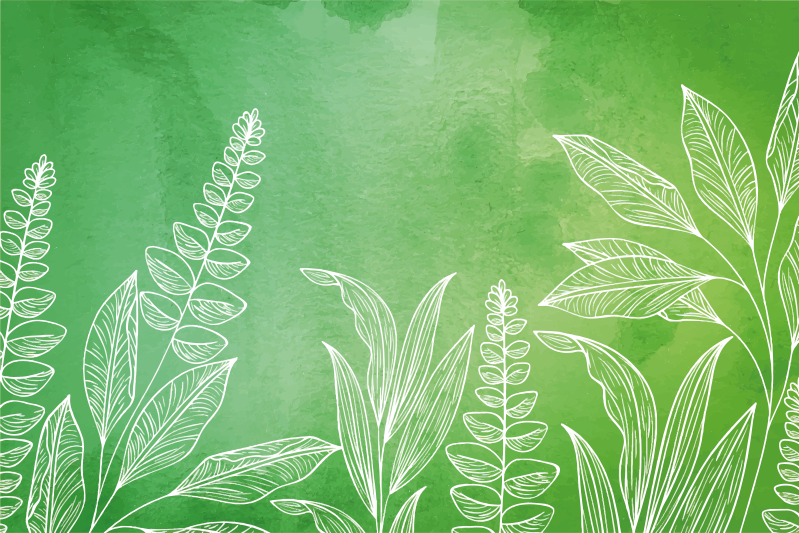 Individual mesa infantil juego de té con hojas - TenVinilo