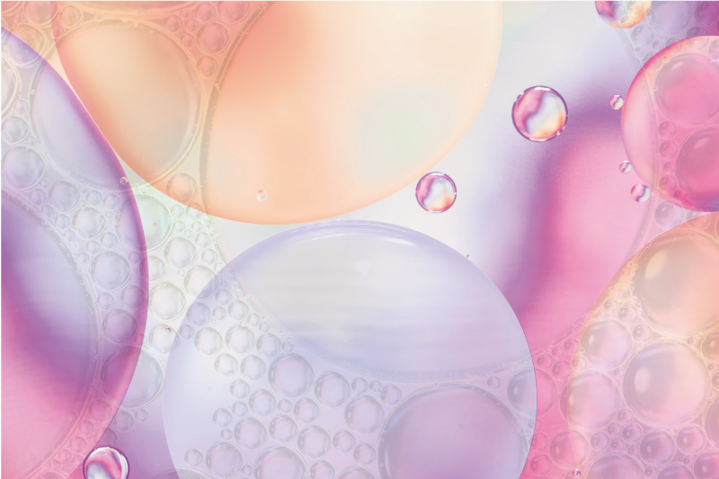 Mantel individual imitación superficie colorida burbujeante - TenVinilo