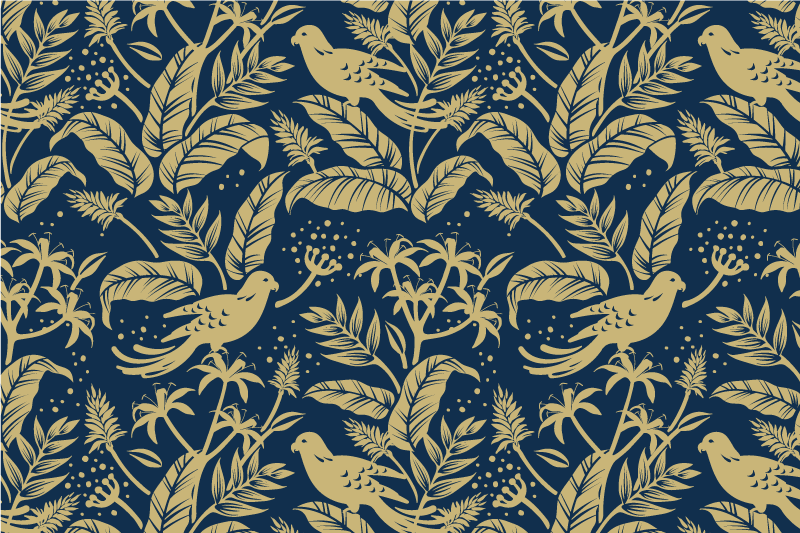 Individual original mesa motivo de hoja elegante - TenVinilo