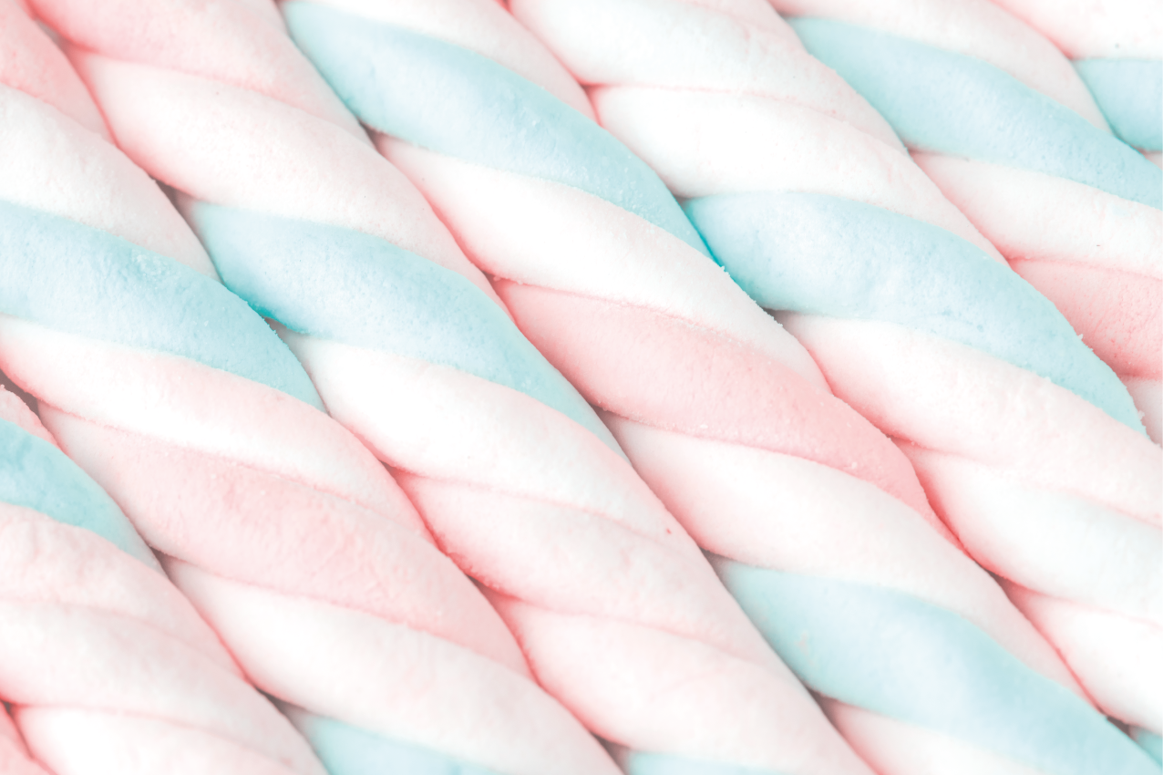 Individual original mesa algodón de azúcar retorcido - TenVinilo