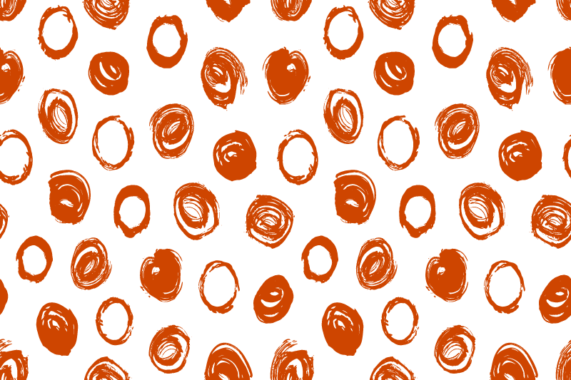 Mantel individual imitación patrón de pincel circular - TenVinilo