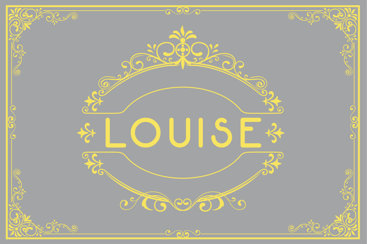 Individual mesa personalizable exhibidor de nombres elegante - TenVinilo