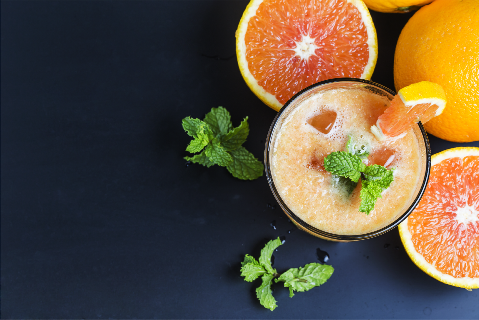 Mantel individual casa bebida cítrica fresca - TenVinilo