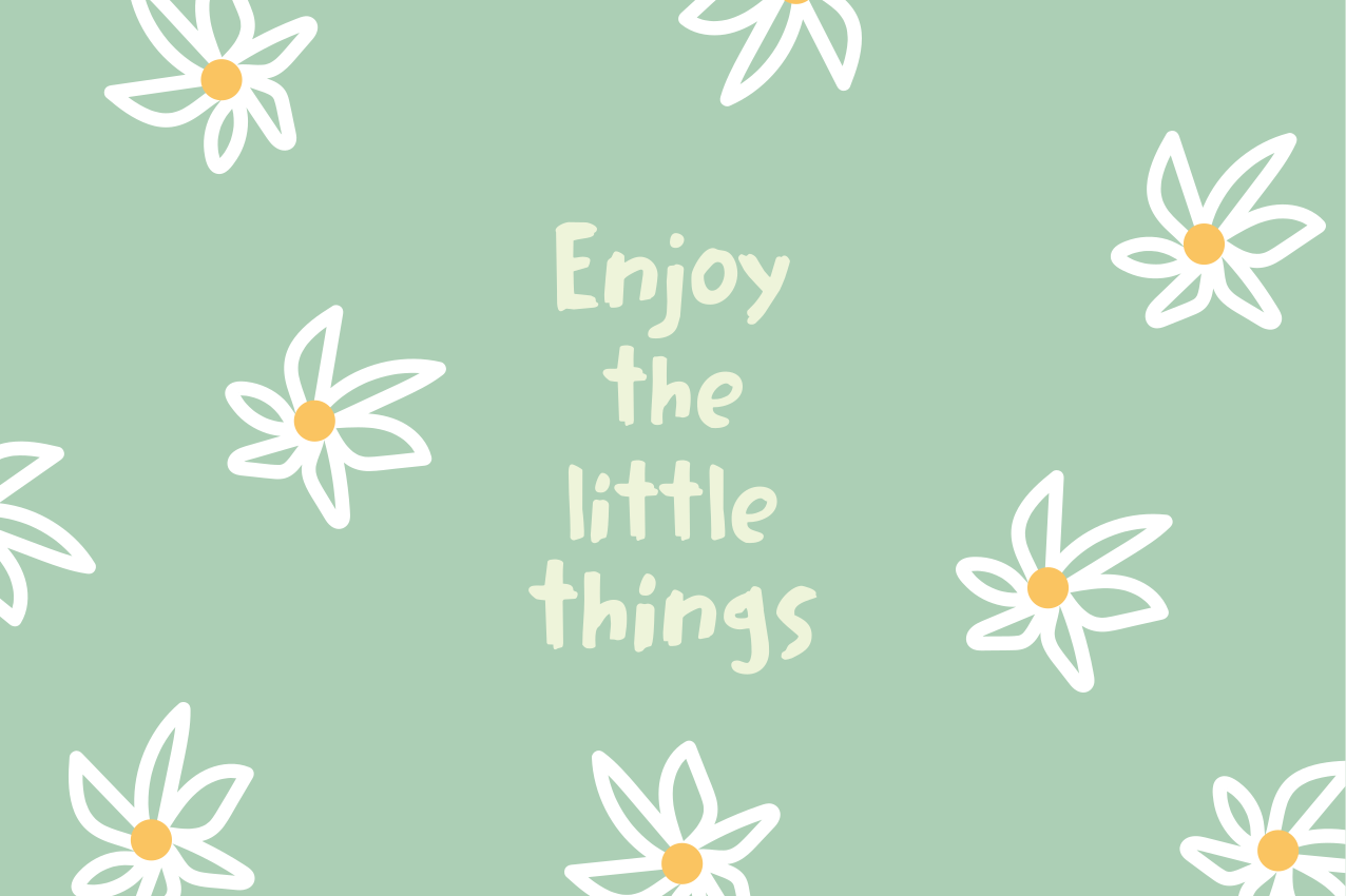 Individual original mesa configuración floral margarita - TenVinilo