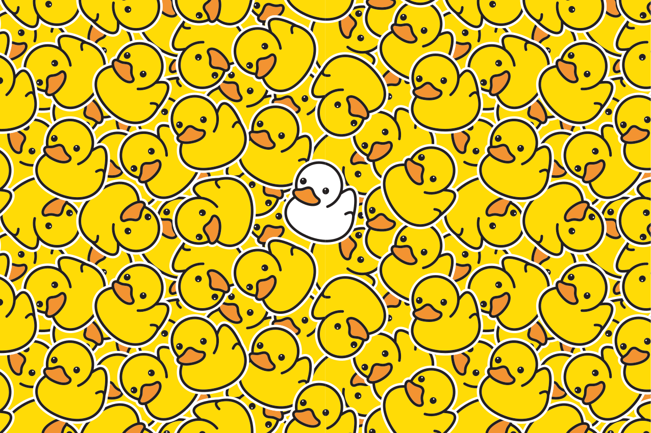 Individual mesa infantil con diseño de patitos - TenVinilo