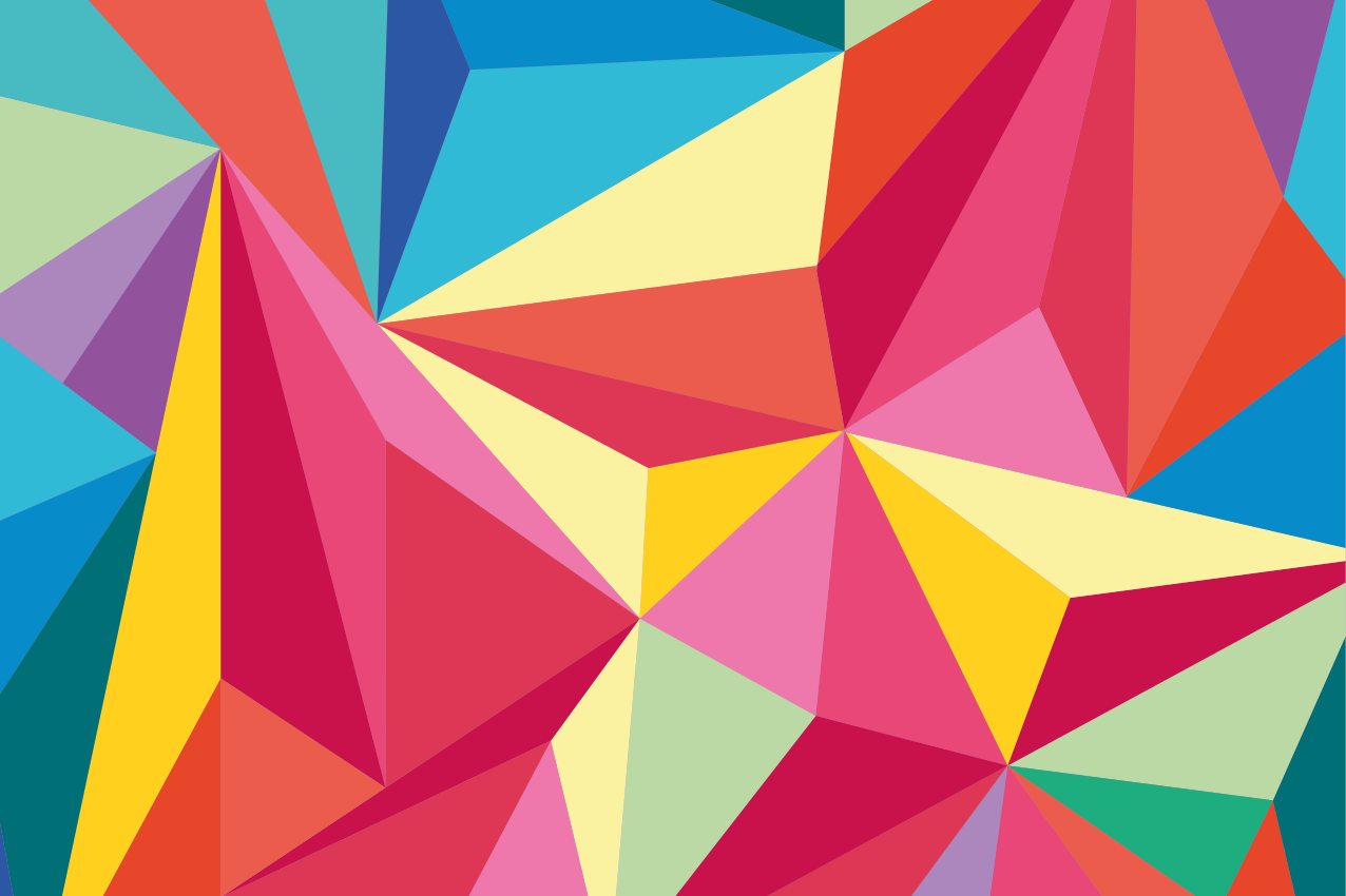 Mantel individual original Imagen geométrica multicolor - TenVinilo