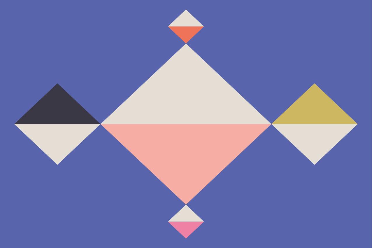 Individual original mesa Estilo de patrón geométrico - TenVinilo