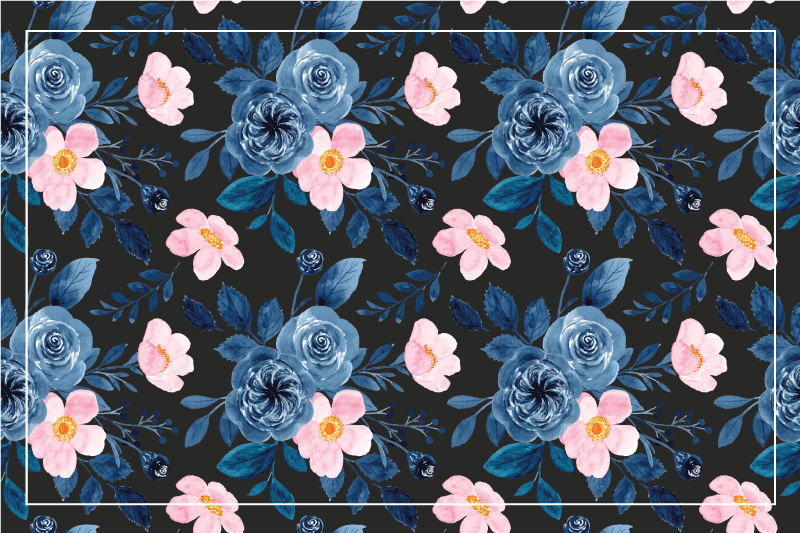 Individual original mesa superficie texturizada botánica - TenVinilo