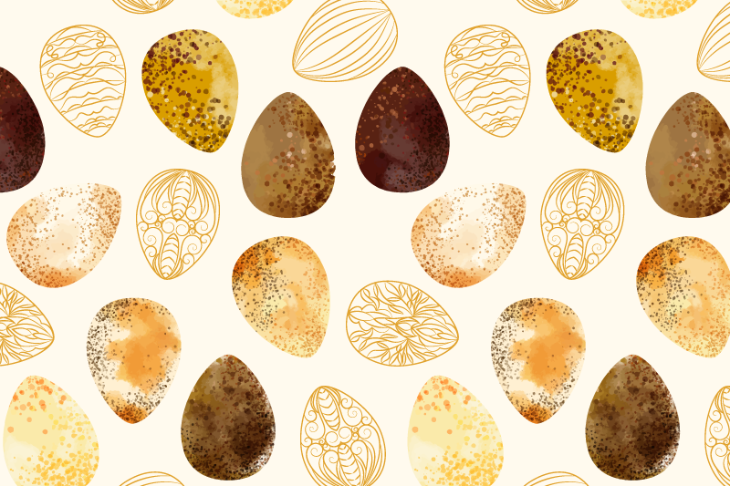 Individual original mesa motivo de huevo elegante - TenVinilo