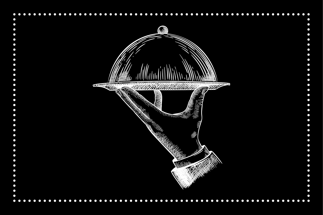 Individual original mesa mano de servicio elegante - TenVinilo