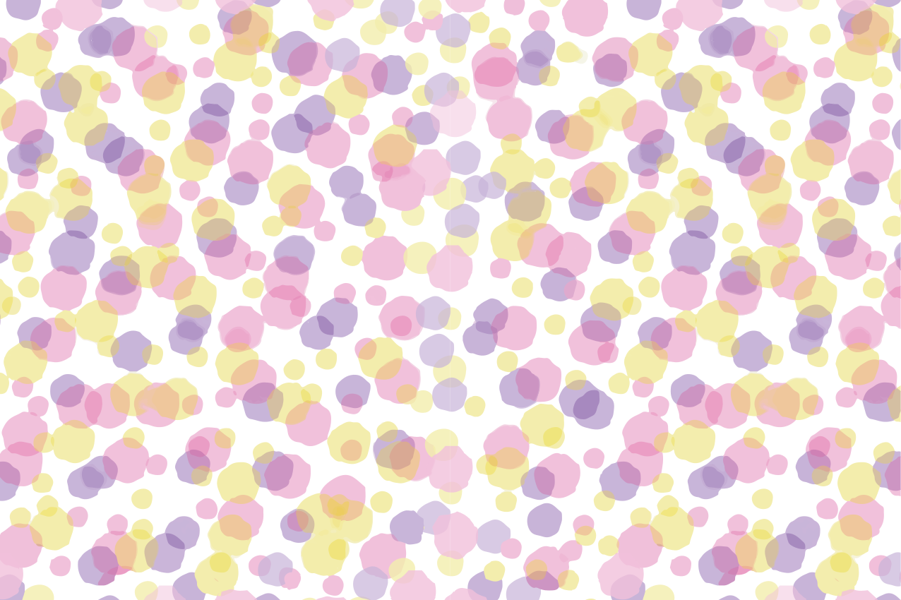 Mantel individual moderno Paster acuarela lunares - TenVinilo