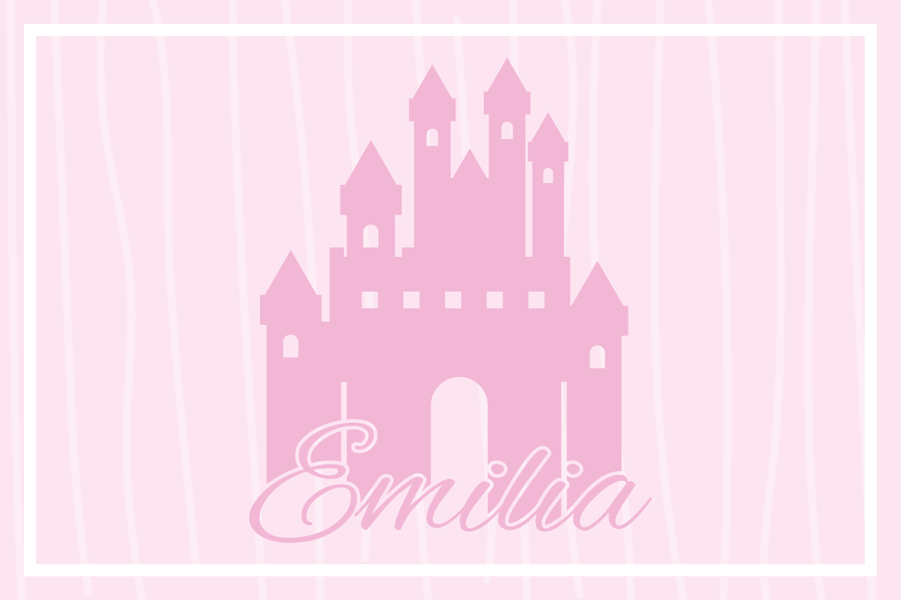 Individual mesa infantil diseño de castillo - TenVinilo