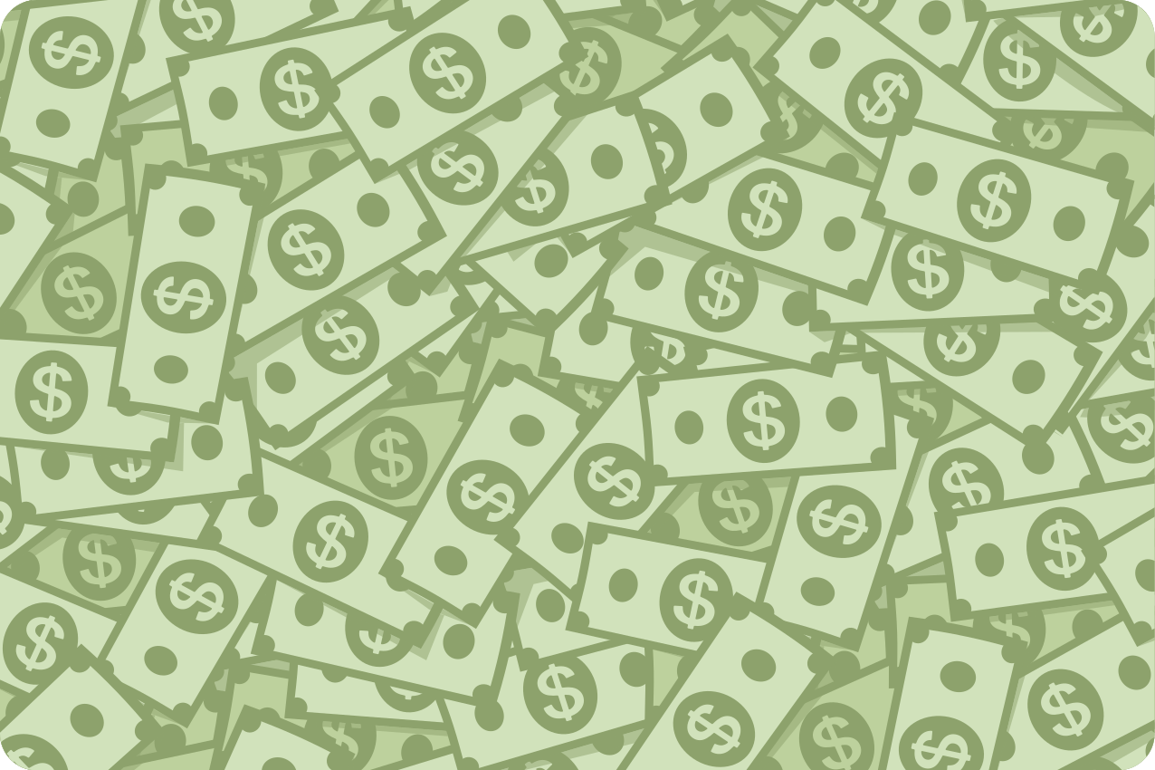 Individual original mesa patrón de dinero - TenVinilo