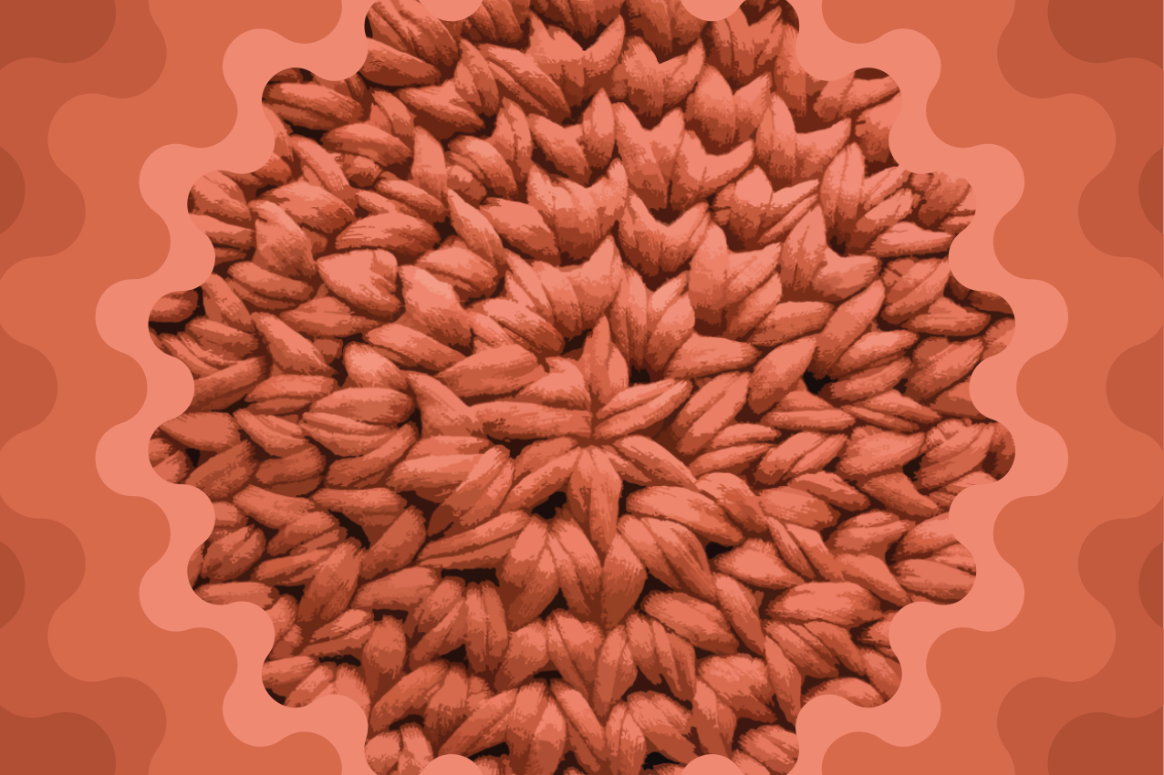 Mantel individual imitación motivo de hojas texturizadas - TenVinilo