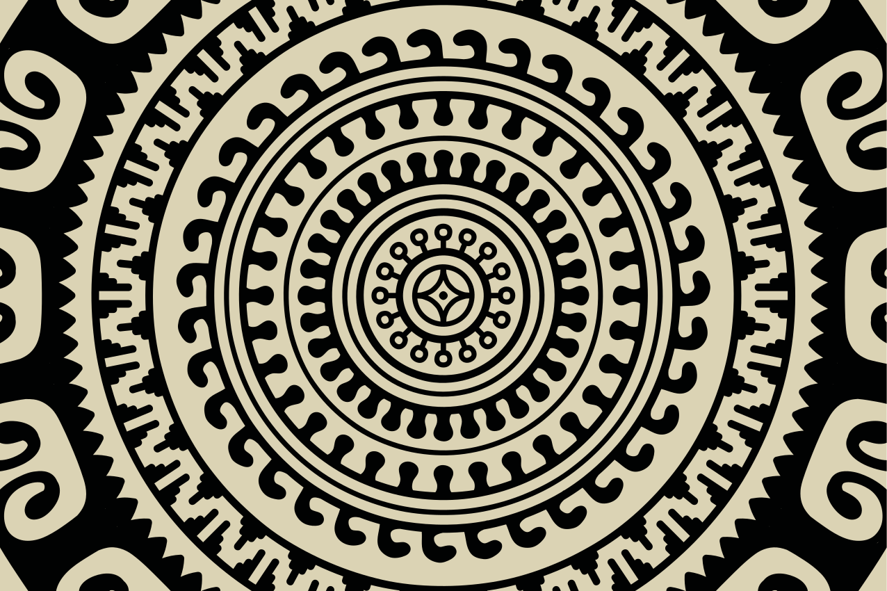 Mantel individual imitación formas circulares - TenVinilo