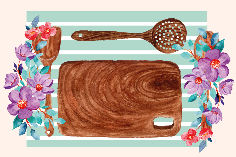 Individual original mesa escena culinaria elegante - TenVinilo