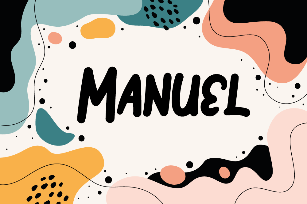 Individual mesa infantil formas abstractas vibrantes - TenVinilo