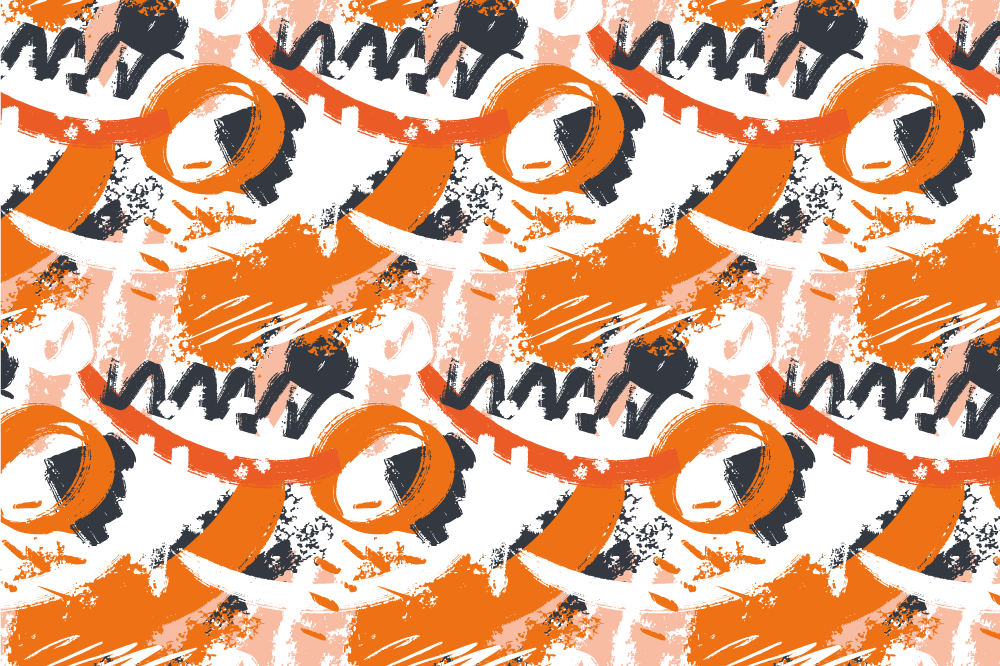 Mantel individual imitación patrón colorido abstracto - TenVinilo