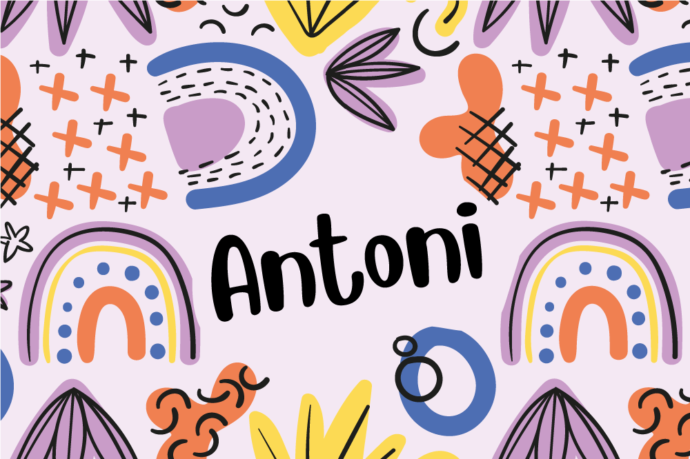 Individual mesa infantil patrones arcoíris coloridos - TenVinilo