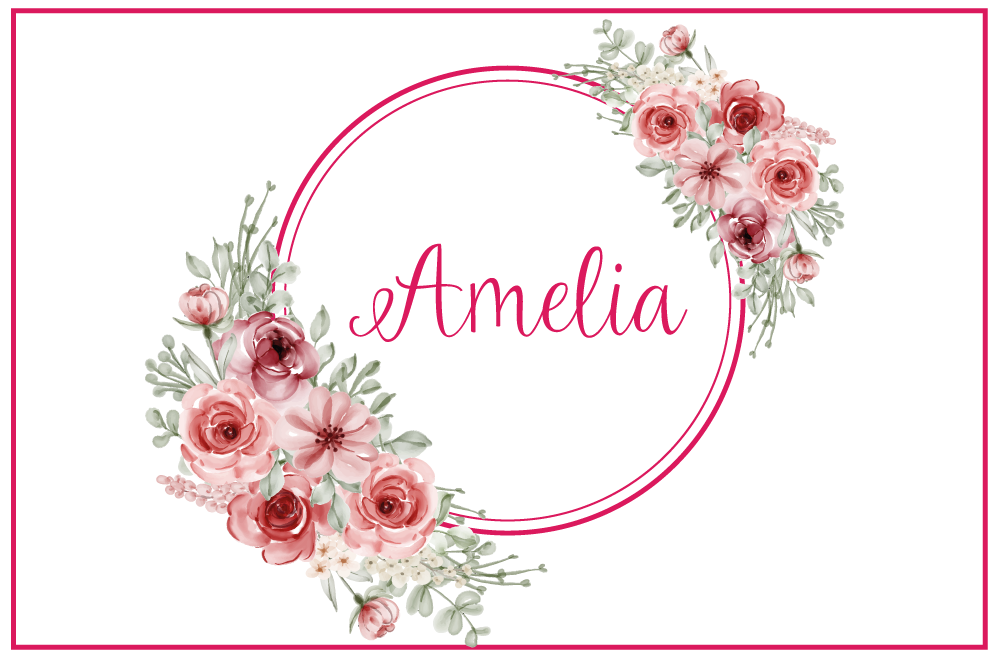 Individual mesa personalizable creación botánica - TenVinilo