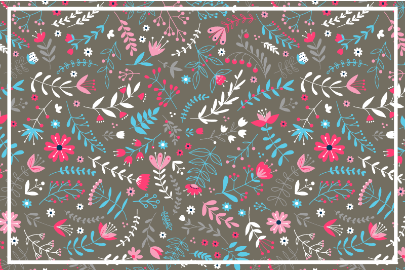 Mantel individual imitación acabado texturizado botánico - TenVinilo