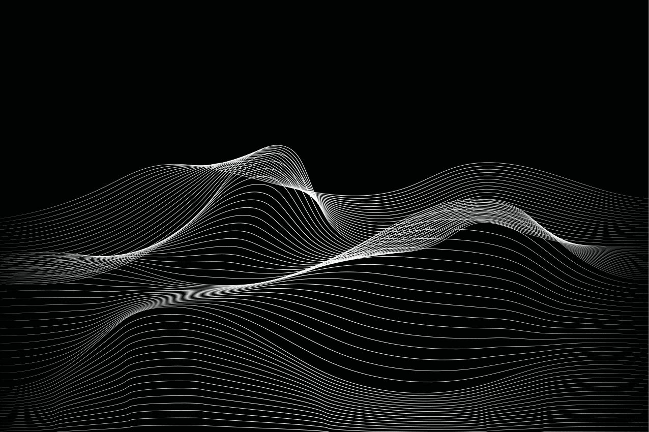 Mantel individual imitación patrones de líneas onduladas - TenVinilo