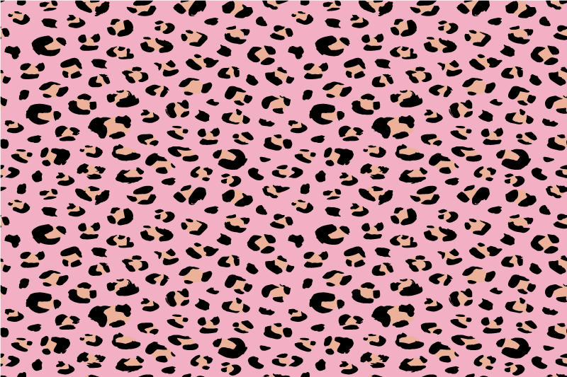 Individual original mesa estética de estampado de leopardo - TenVinilo