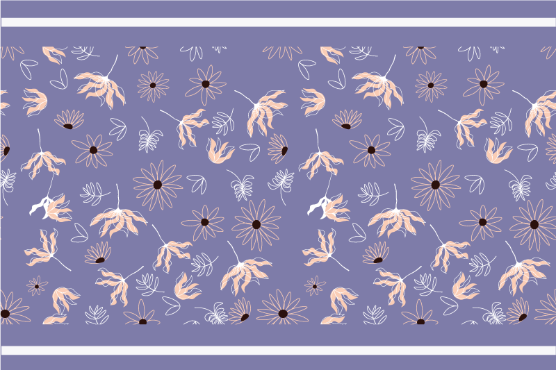 Mantel individual imitación elementos florales - TenVinilo