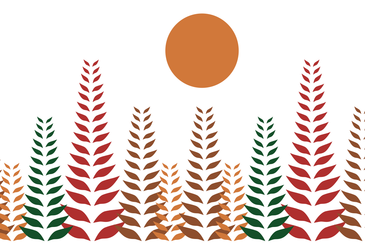 Individual mesa moderno motivo de hojas elegante - TenVinilo