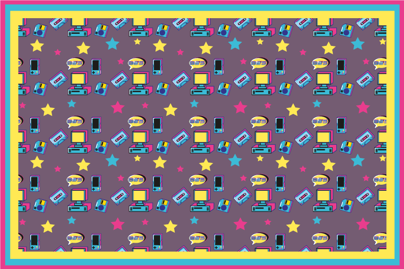 Individual original mesa estampado colorido de estrellas - TenVinilo