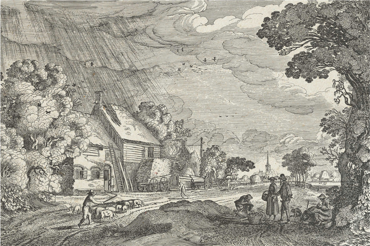 Individual original mesa escena de paisaje vintage - TenVinilo