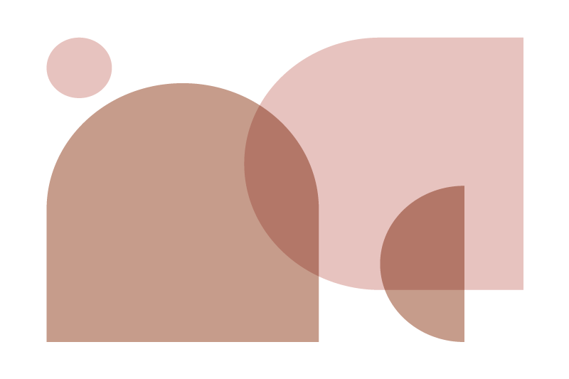 Individual mesa moderno formas geométricas contemporáneas - TenVinilo