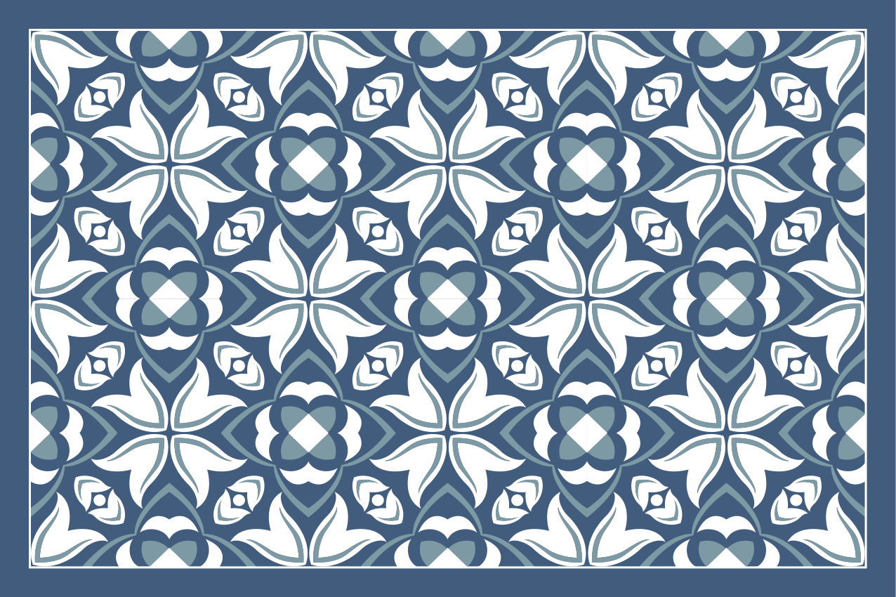 Mantel individual imitación motivo botánico elaborado - TenVinilo