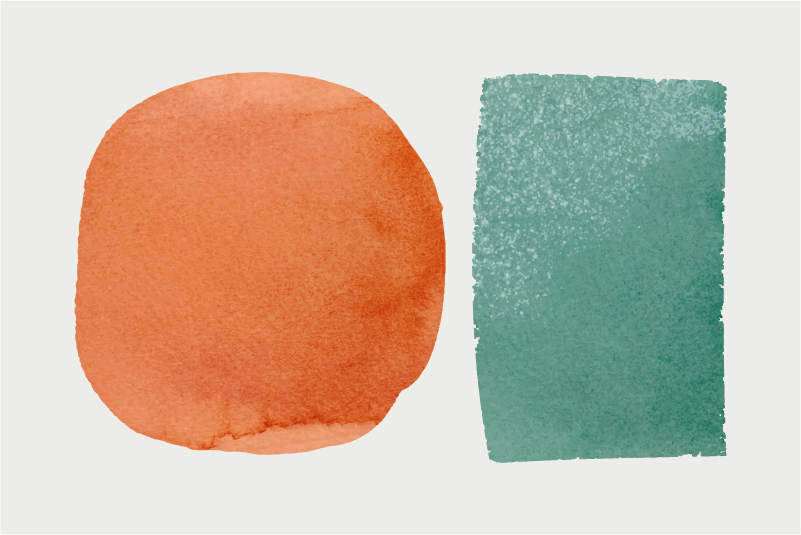 Mantel individual imitación manchas abstractas - TenVinilo