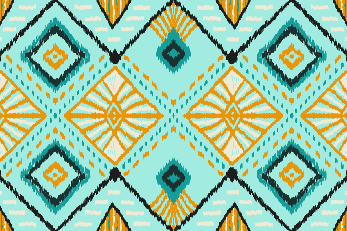 Mantel individual imitación motivo geométrico abstracto - TenVinilo