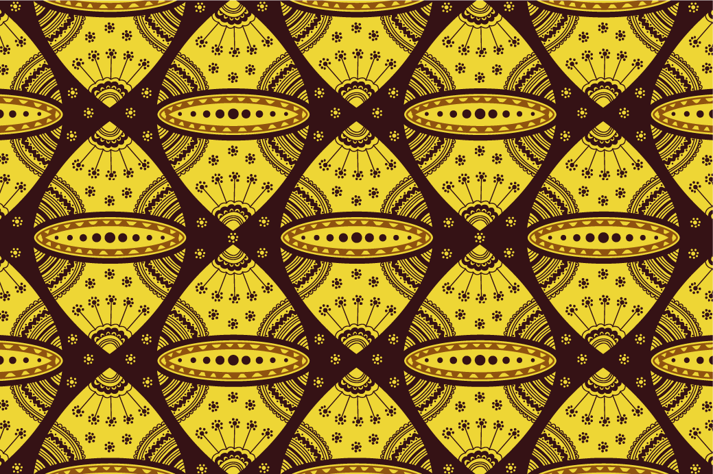 Mantel individual imitación motivo geométrico complejo - TenVinilo