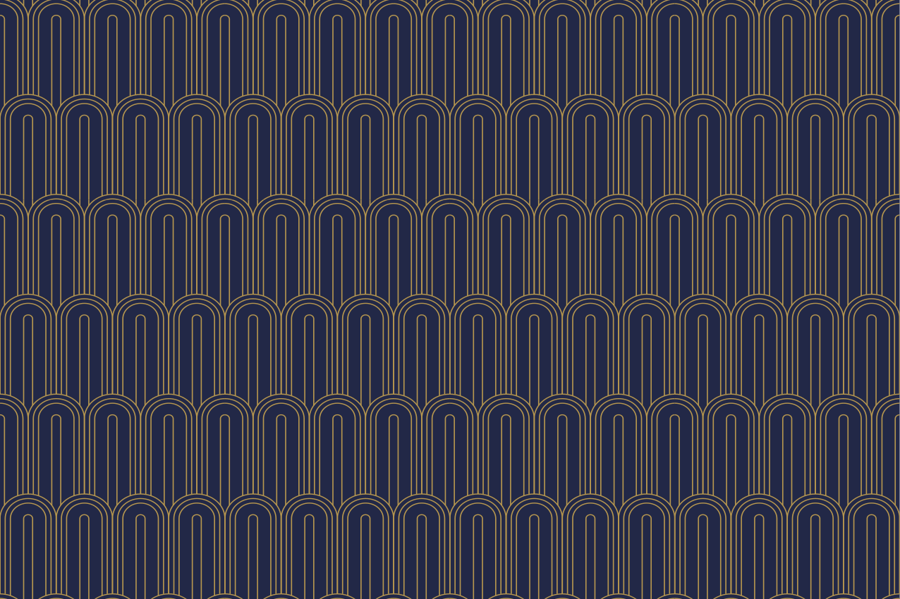 Individual mesa moderno líneas arqueadas elegantes - TenVinilo