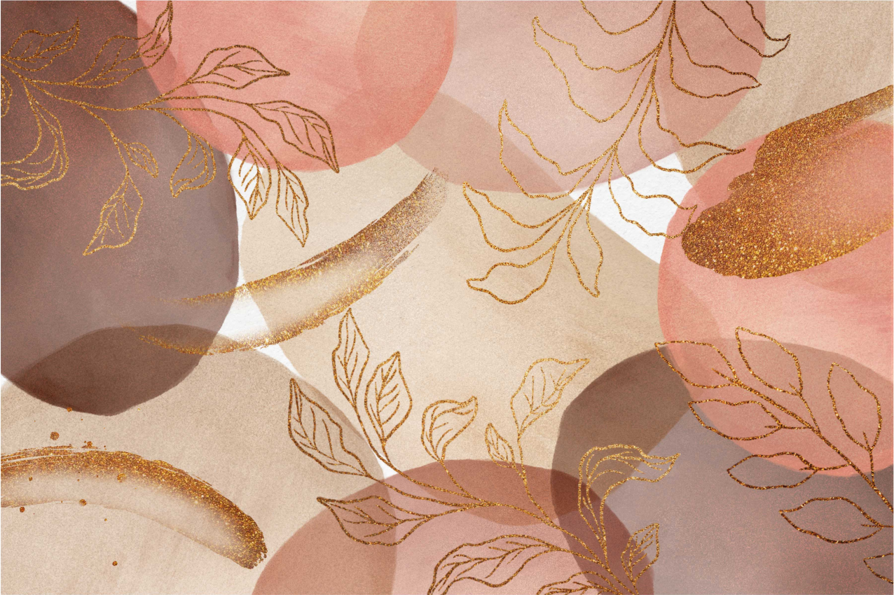 Mantel individual imitación motivos de hojas elegantes - TenVinilo